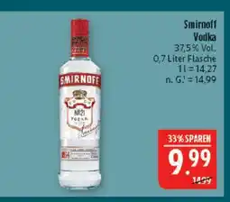Marktkauf Smirnoff vodka Angebot