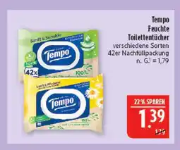 Marktkauf Tempo feuchte toilettentücher sanft & sensitive Angebot