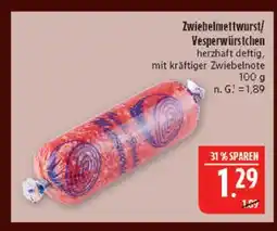 Marktkauf Zwiebemettwurst/vesperwürstchen Angebot
