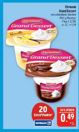 Marktkauf Ehrmann grand dessert vanille Angebot
