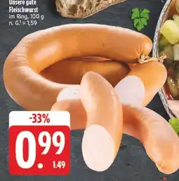 Edeka Unsere gute fleischwurst Angebot