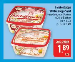 Marktkauf Feinkost popp walter popps salat Angebot