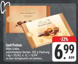 Edeka Lindt pralinés nougat Angebot