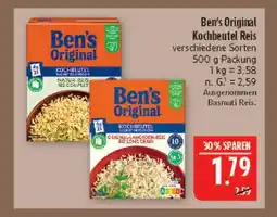 Marktkauf Ben's original kochbeutel reis Angebot