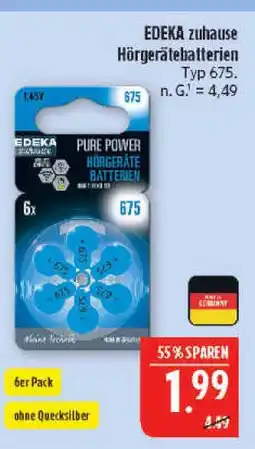 Marktkauf Edeka zuhause hörgerätebatterien Angebot