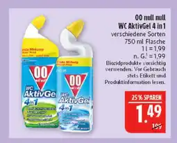 Marktkauf 00 null null wc aktivgel 4 in 1 Angebot