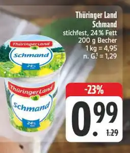 Edeka Thüringer land schmand Angebot