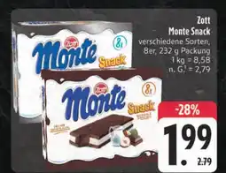 Edeka Zott monte snack Angebot
