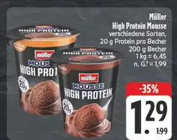Edeka Müller high protein mousse Angebot