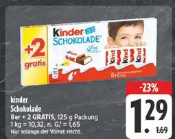 Edeka Kinder schokolade Angebot