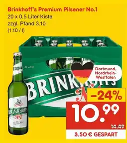 Netto Marken-Discount Brinkhoff's premium pilsener no.1 Angebot