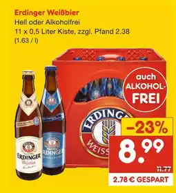Netto Marken-Discount Erdinger weißbier hell Angebot