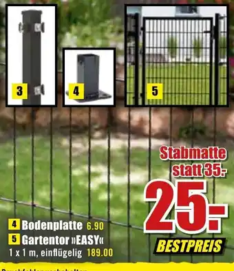 B1 Discount Baumarkt Gartentor Easy 1*1m Angebot