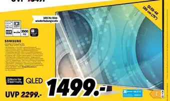 MEDIMAX Samsung QLED 4K TV 75" | GQ75Q72AATXZG Angebot