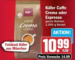 HIT Käfer Caffe Crema oder Espresso Angebot