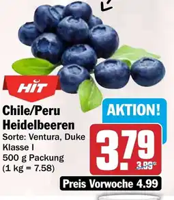 HIT Chile/Peru Heidelbeeren Angebot
