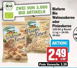 HIT Biofarm Bio Walnusskerne oder Pinienkerne Angebot