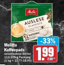 HIT Melitta Kaffeepads Angebot