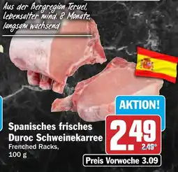 HIT Spanisches frisches Duroc Schweinekarree Angebot