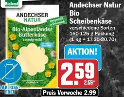 HIT Andechser Natur Bio Scheibenkäse Angebot