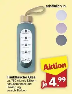 Famila Nord Ost Trinkflasche Glas Angebot