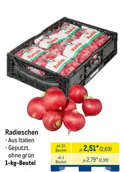 METRO Radieschen Angebot