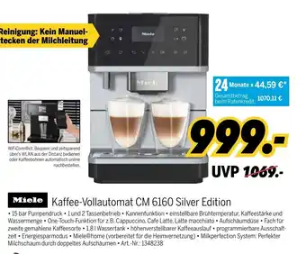 MEDIMAX Miele Kaffeevollautomat Silver Edition | CM 6160 Angebot