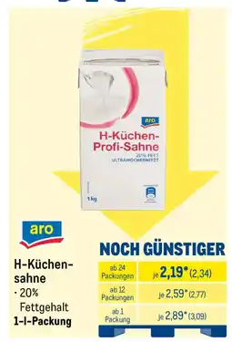 METRO aro H-Küchensahne Angebot