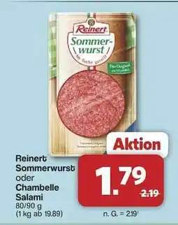 Famila Nord Ost Reinert Sommerwurst oder Chambelle Salami Angebot