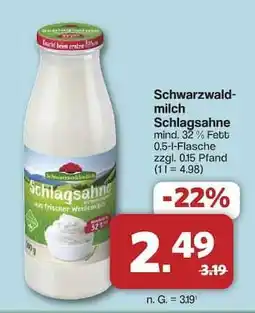 Famila Nord Ost Schwarzwaldmilch Schlagsahne Angebot