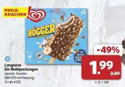Famila Nord Ost LANGNESE Eis-Multipackungen Angebot