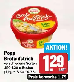 HIT Popp Brotaufstrich Angebot
