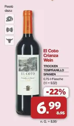Famila Nord Ost El Coto Crianza Wein Angebot