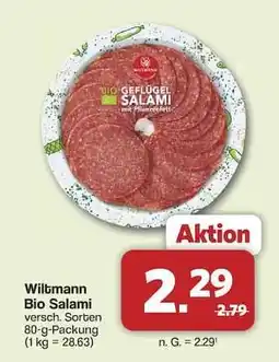 Famila Nord Ost Wiltmann Bio Salami Angebot