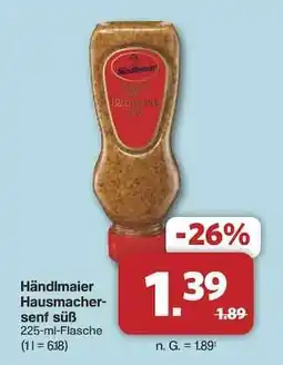 Famila Nord Ost Händlmaier Hausmachersenf süß Angebot