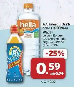 Famila Nord Ost AA Energy Drink oder Hella Near Water Angebot