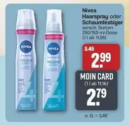 Famila Nord Ost NIVEA Haarspray oder Schaumfestiger Angebot