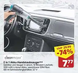 Famila Nord Ost CLEANmaxx 2-in-1 Akku-Handstaubsauger Angebot