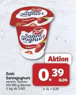 Famila Nord Ost ZOTT Sahnejoghurt Angebot