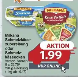 Famila Nord Ost Milkana Schmelzkäsezubereitung oder Schmelzkäseecken Angebot