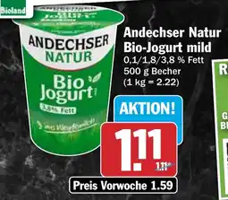 HIT Andechser Natur Bio-Jogurt mild Angebot