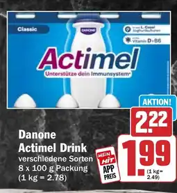 HIT Danone Actimel Drink Angebot