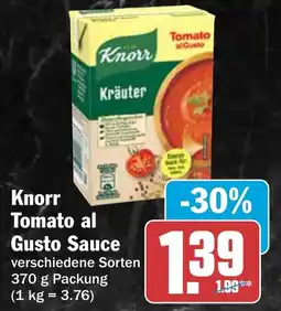 HIT Knorr Tomato al Gusto Sauce Angebot