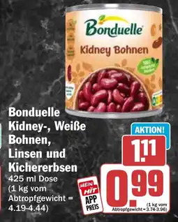 HIT Bonduelle Kidney-, Weiße Bohnen, Linsen und Kichererbsen Angebot