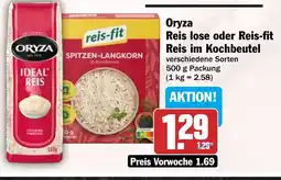 HIT Oryza Reis lose oder Reis-fit Reis im Kochbeutel Angebot