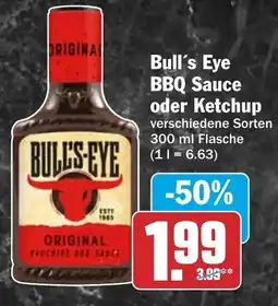 HIT Bull's Eye BBQ Sauce oder Ketchup Angebot