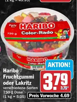 HIT Haribo Fruchtgummi oder Lakritz Angebot