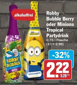 HIT Robby Bubble Berry oder Minions Tropical Partydrink Angebot