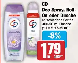 HIT CD Deo Spray, Roll- On oder Dusche Angebot