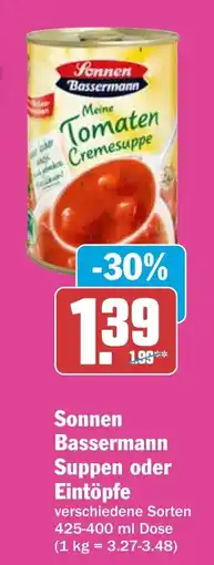 HIT Sonnen Bassermann Suppen oder Eintöpfe Angebot